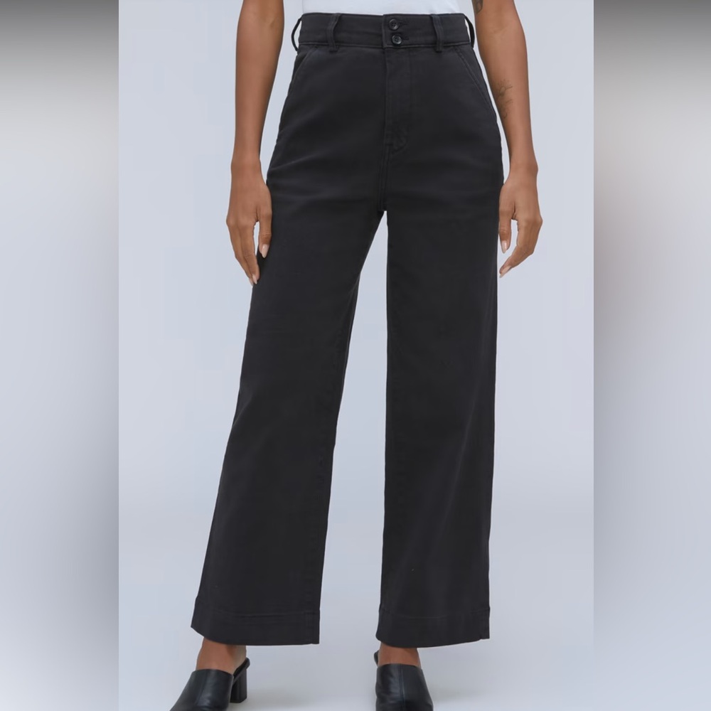 Everlane wide leg pants black size4